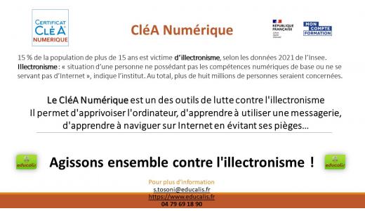 JNAI ANLCI illectronisme formation educalis bureautique adultes chambery clea numerique certification